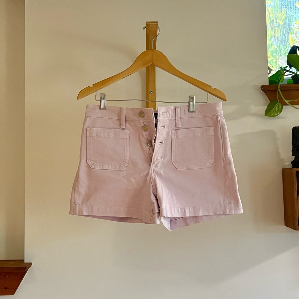 J. Crew High Waist Light Purple Shorts